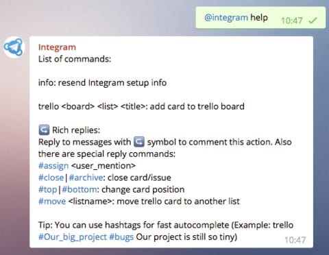 Telegram Integram